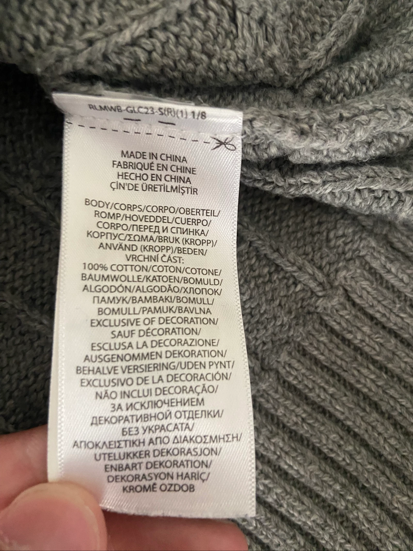 Polo Ralph Lauren Twisted Sweater – Gray – Size L – photo 9